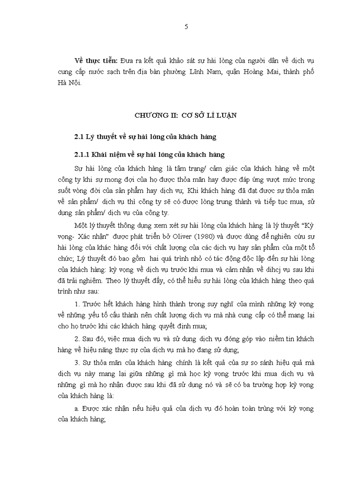 image for page Đánh giá sự hài lòng của người dân về dịch vụ cấp nước sạch trên địa bàn phường lĩnh nam, quận hoàng mai