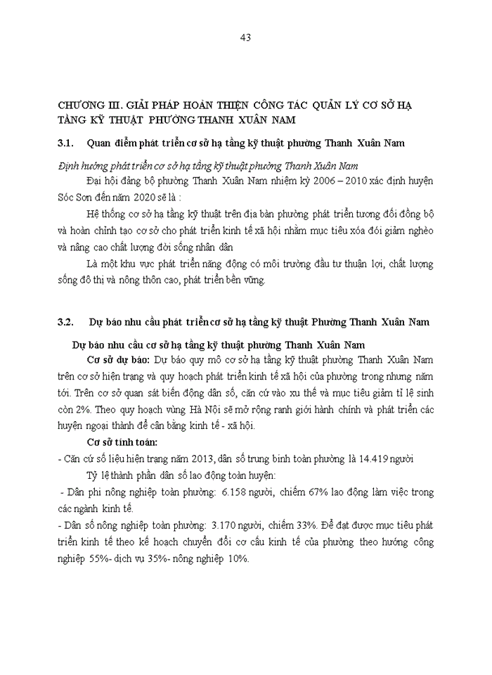 image for page Hoàn thiện công tác quản lý cơ sở hạ tầng đô thị tại phường Thanh Xuân Nam