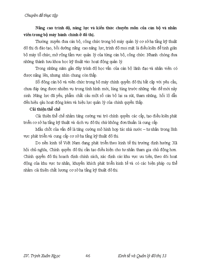 image for page Hoàn thiện công tác quản lý cơ sở hạ tầng đô thị tại phường Thanh Xuân Nam