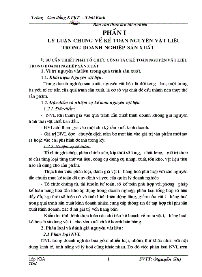 image for page Kế toán nguyên vật liệu trong doanh nghiệp sản xuất