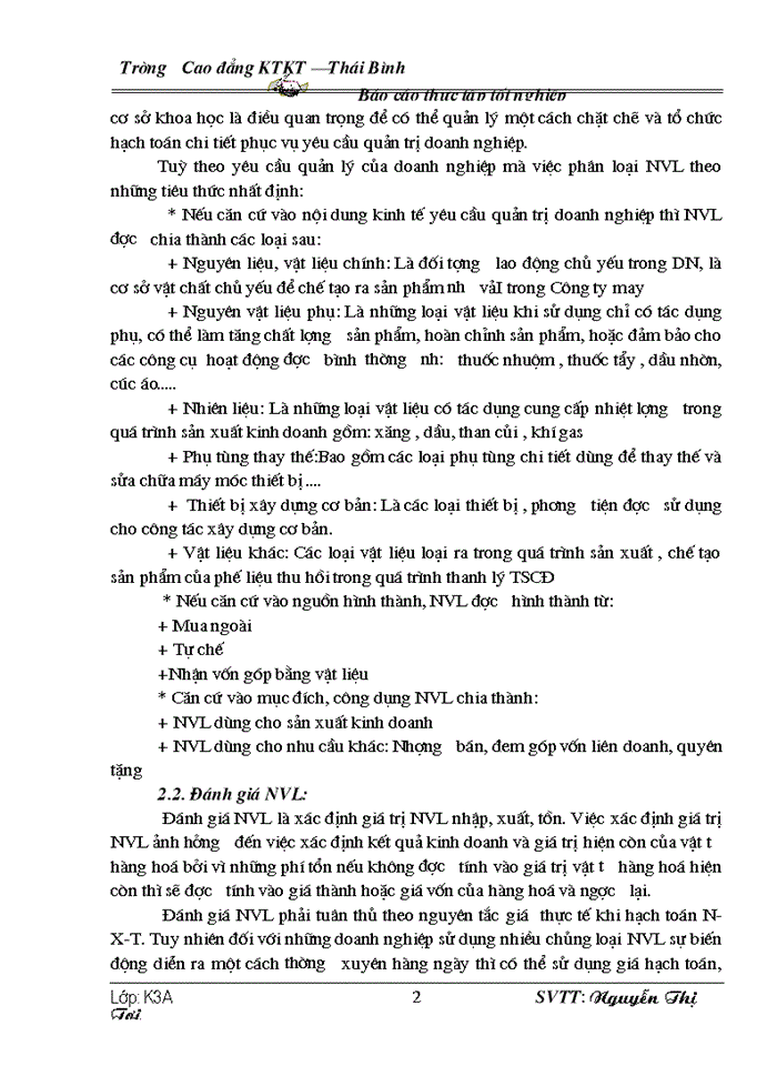 image for page Kế toán nguyên vật liệu trong doanh nghiệp sản xuất