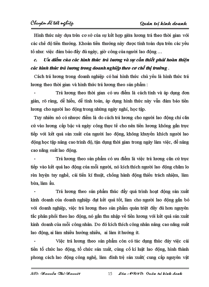 image for page Thực trạng và một số giải pháp hoàn thiện công tác xây dựng quản lý quỹ tiền lương, tiền thưởng nhằm góp phần nâng cao tính cạnh tranh của sản phẩm tại  Xí nghiệp cơ khí Phương Đông