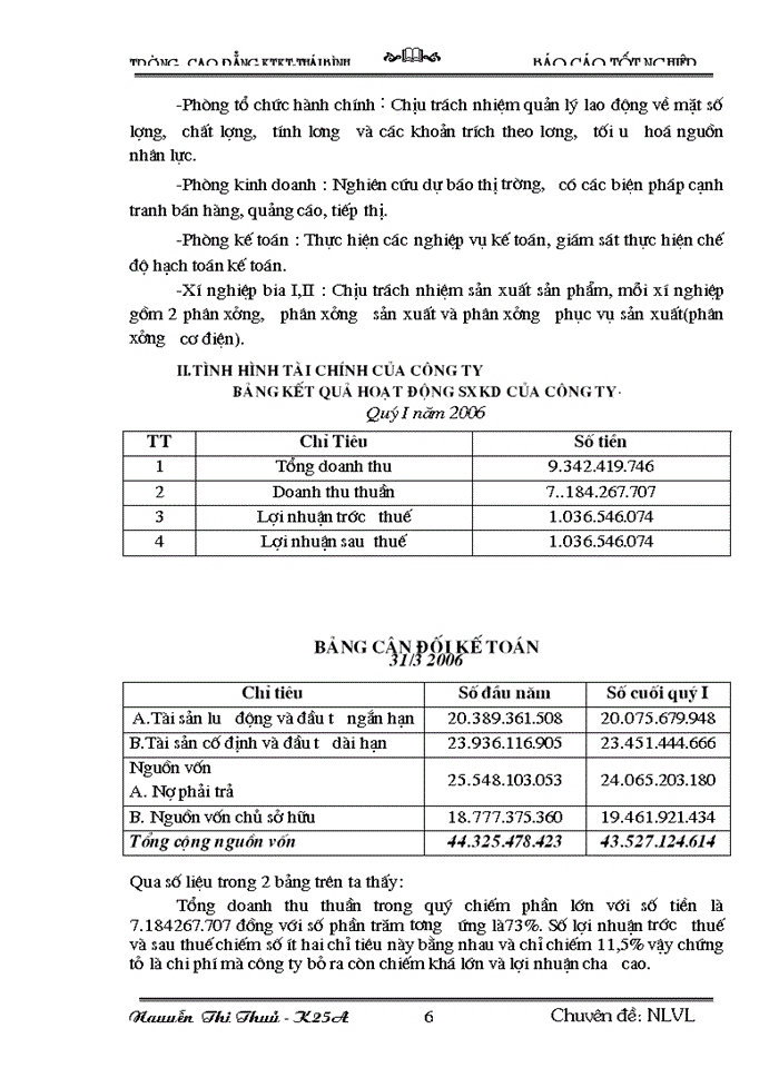 image for page Tổ  chức  công  tác kế toán nguyên vật liệu tại công ty cổ phần bia Hà Nội-Thái Bình