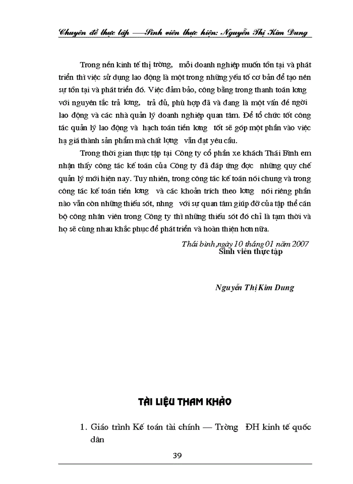 image for page Hoàn thiện hạch toán lao động và  tiền lương, các khoản trích theo lương tại công ty cổ phần xe khách Thái Bình