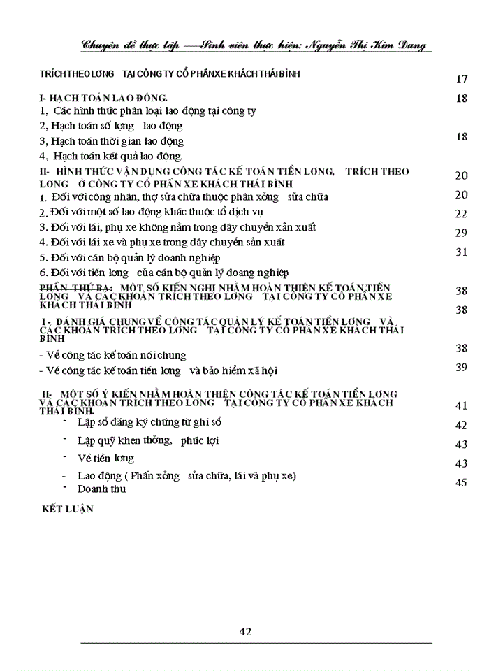 image for page Hoàn thiện hạch toán lao động và  tiền lương, các khoản trích theo lương tại công ty cổ phần xe khách Thái Bình