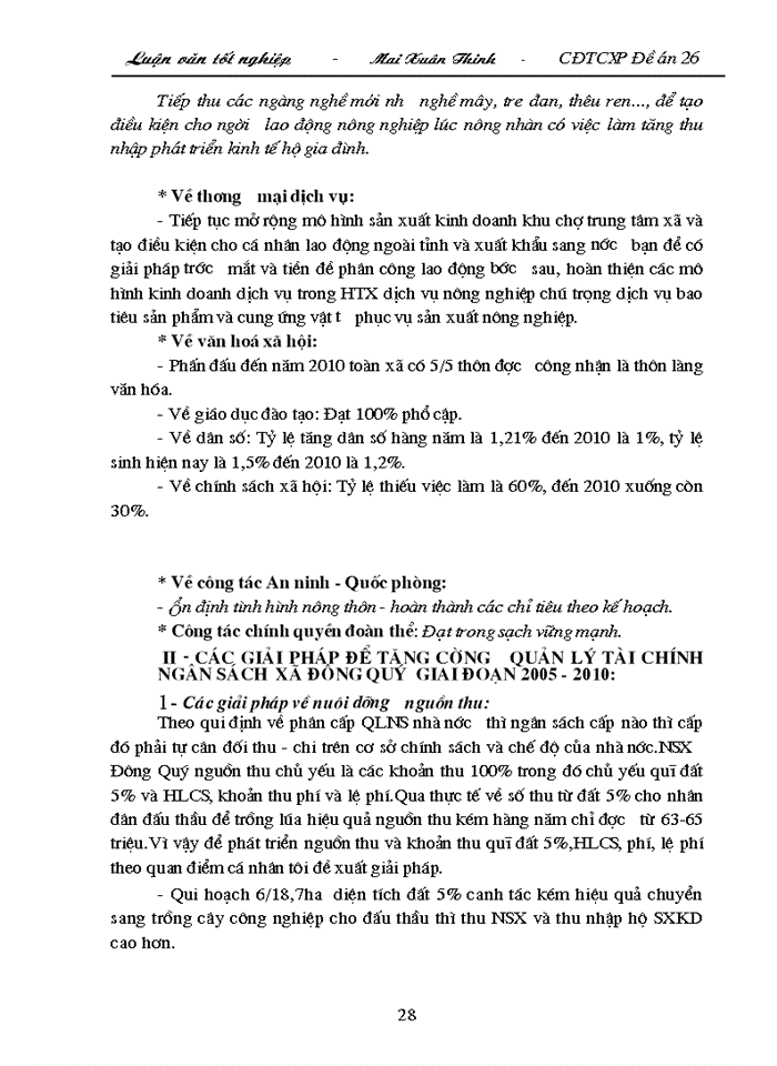 image for page Một số giải pháp nhằm tăng cường công tác quản lý thu ngân sách xã ở xã Đông Quý - huyện Tiền Hải
