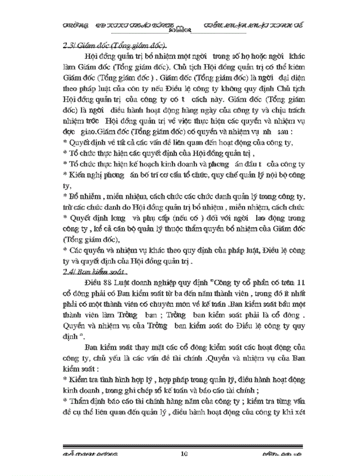 image for page Cơ cấu tổ chức  và thực tiễn vận hành các cơ quan quản lý trong công ty Cổ Phần