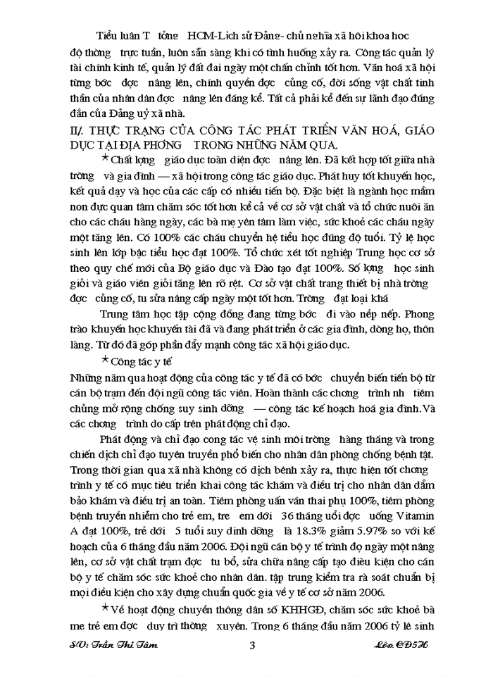 image for page Tiểu luận Tư tưởng HCM-Lịch sử Đảng- chủ nghĩa xã hội khoa học