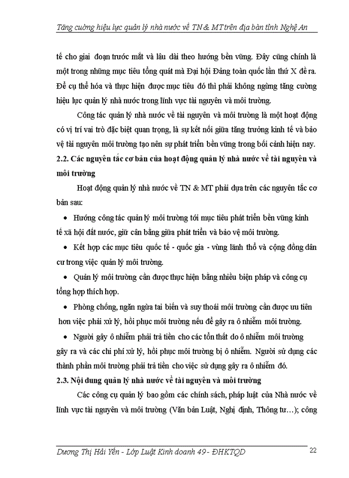 image for page Tăng cuờng hiệu lực quản lý nhà nước về TN & MT trên địa bàn tỉnh Nghệ An