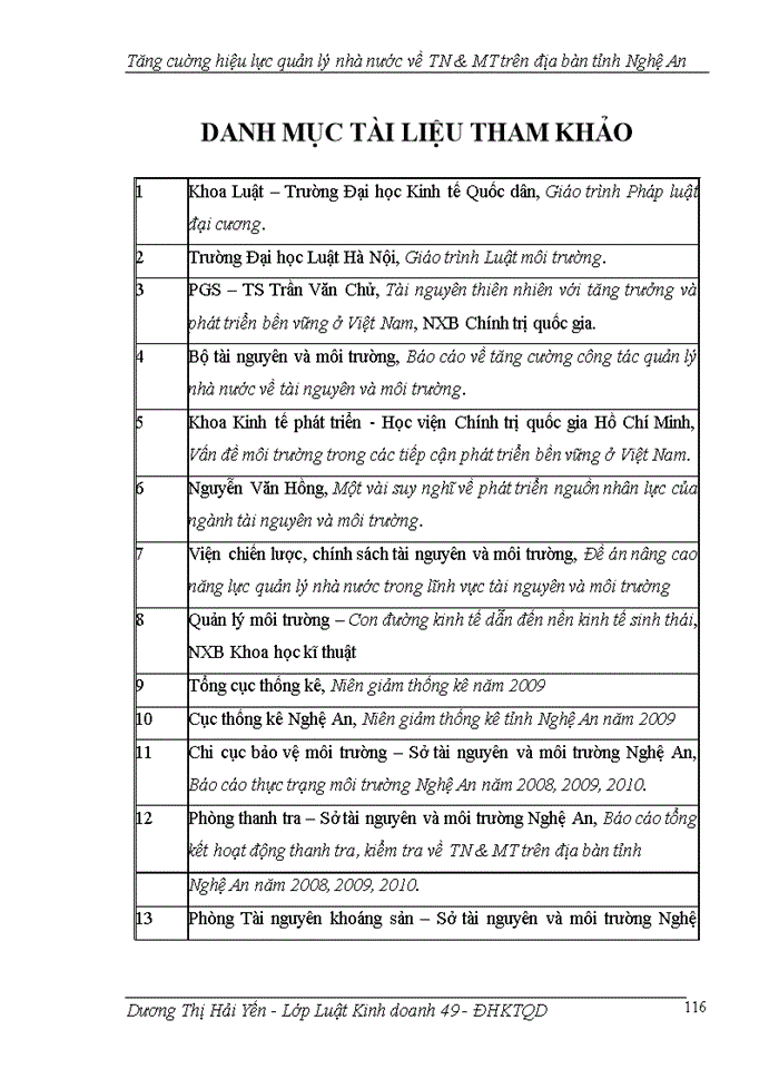 image for page Tăng cuờng hiệu lực quản lý nhà nước về TN & MT trên địa bàn tỉnh Nghệ An