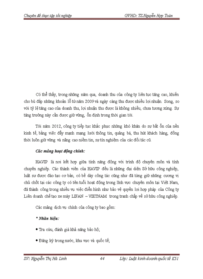 image for page Pháp luật về bảo hộ và thực thi quyền sở hữu trí tuệ đối với nhãn hiệu hàng hóa và thực tiễn áp dụng tại công ty trách nhiệm hữu hạn sở hữu trí tuệ HAVIP