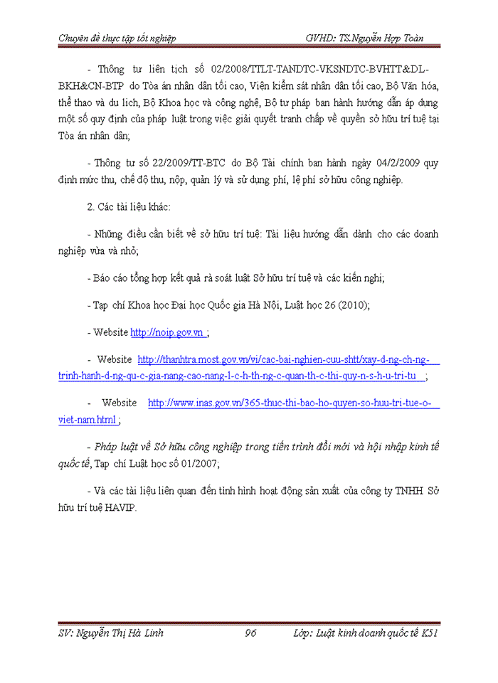 image for page Pháp luật về bảo hộ và thực thi quyền sở hữu trí tuệ đối với nhãn hiệu hàng hóa và thực tiễn áp dụng tại công ty trách nhiệm hữu hạn sở hữu trí tuệ HAVIP