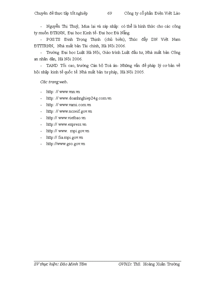 image for page Pháp luật Việt Nam về đầu tư trực tiếp ra nước ngoài và thực tiễn áp dụng tại công ty cổ phần Điện Việt Lào