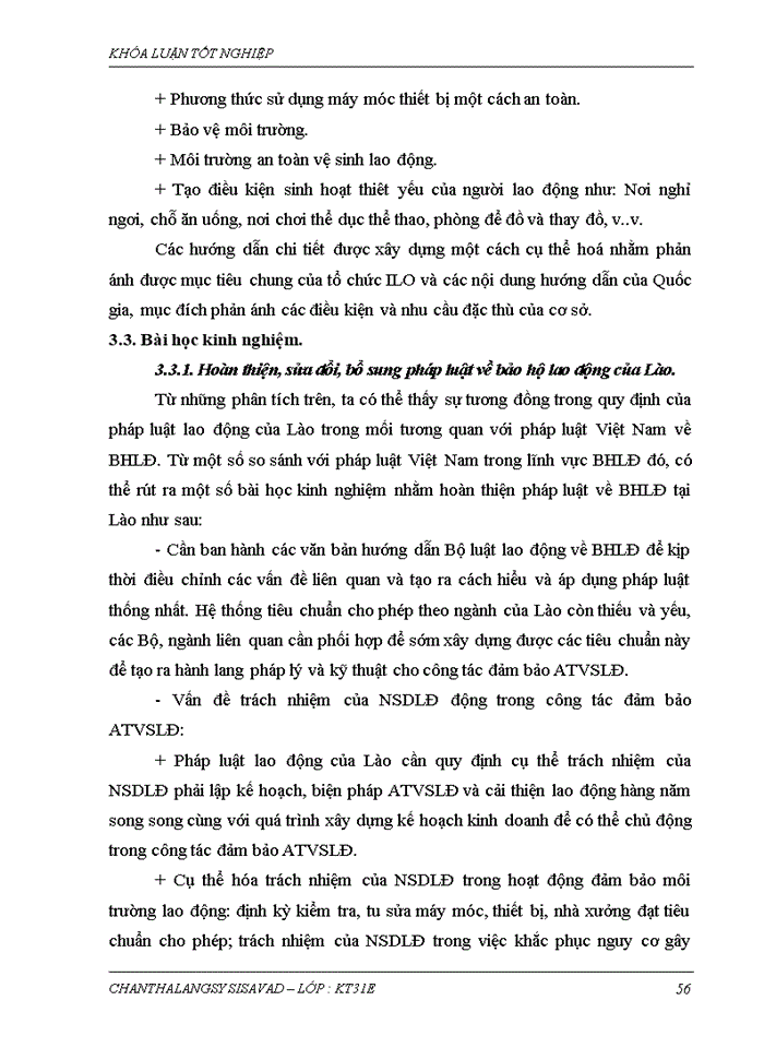 image for page Pháp luật về Bảo hộ lao động so sánh giữa pháp luật Việt Nam và và pháp luật CHDCND Lào