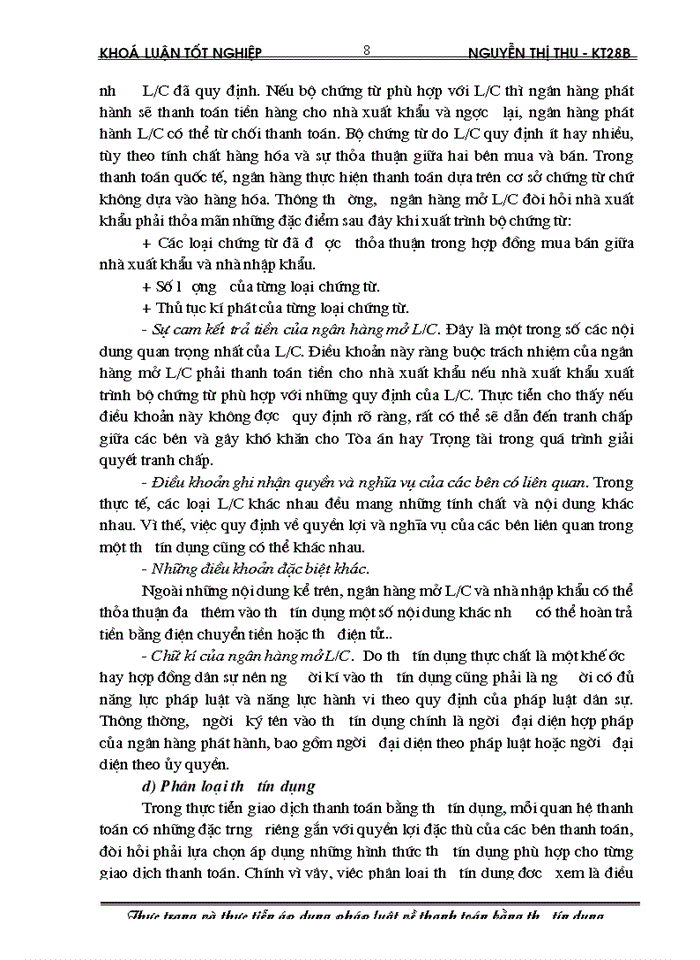 image for page Thực trạng và thực tiễn áp dụng pháp luật về thanh toán bằng thư tín dụng