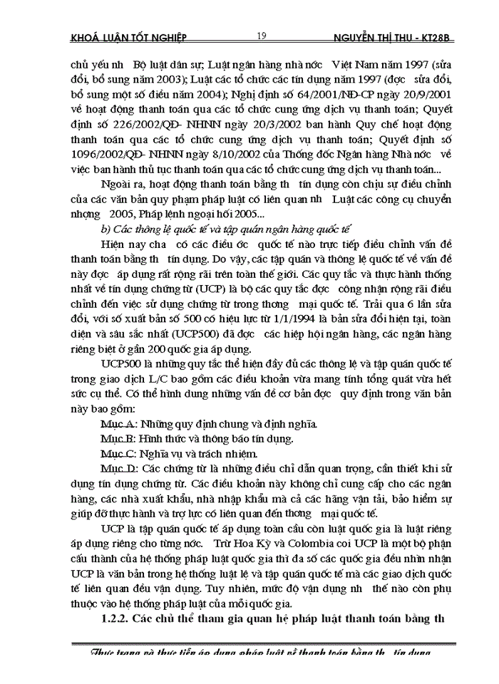 image for page Thực trạng và thực tiễn áp dụng pháp luật về thanh toán bằng thư tín dụng
