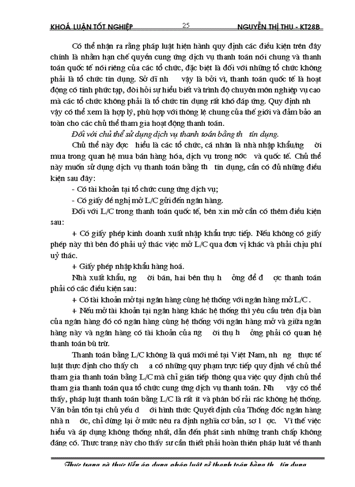 image for page Thực trạng và thực tiễn áp dụng pháp luật về thanh toán bằng thư tín dụng