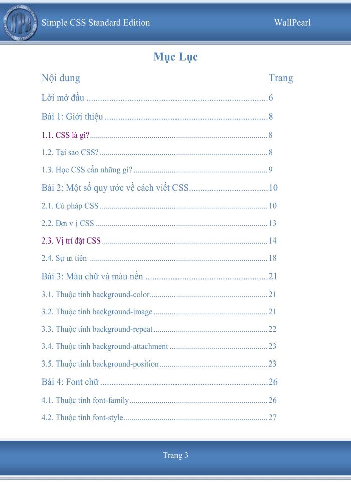 Học căn bản và thự hành CSS