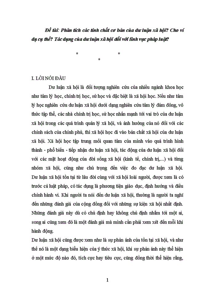 image for page Phân tích các tính chất cơ bản của dư luận xã hội? Cho ví dụ cụ thể? Tác dụng của dư luận xã hội đối với lĩnh vực pháp luật