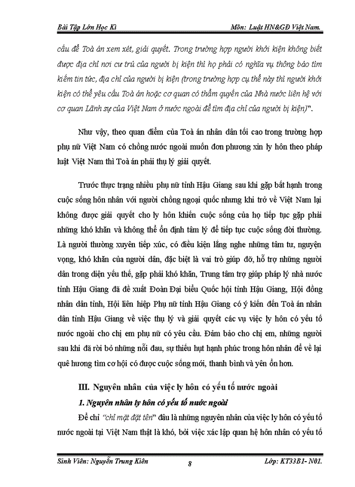 image for page Những vấn đề chung về việc ly hôn có yếu tố nước ngoài