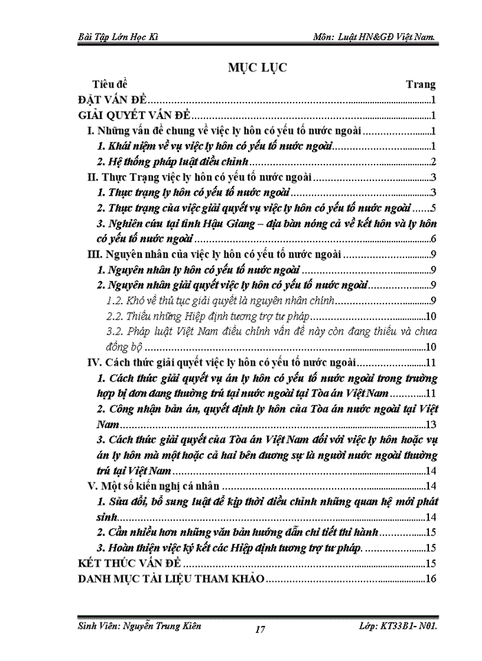 image for page Những vấn đề chung về việc ly hôn có yếu tố nước ngoài