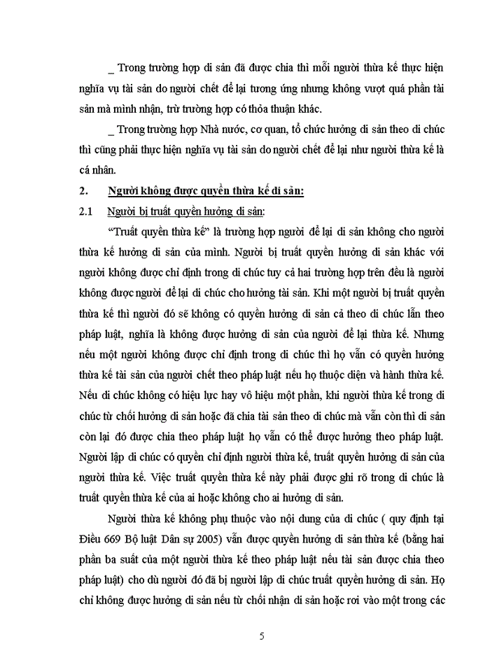 image for page Lý luận chung về người thừa kế và người không được hưởng di sản