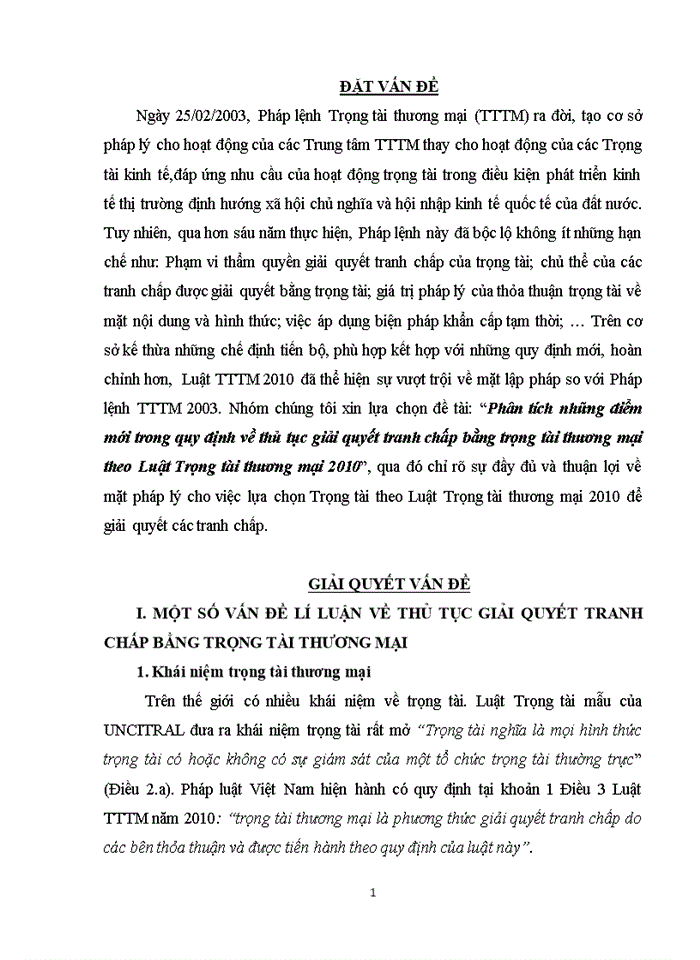 image for page Phân tích những điểm mới trong quy định về thủ tục giải quyết tranh chấp bằng trọng tài thương mại theo Luật Trọng tài thương mại 2010