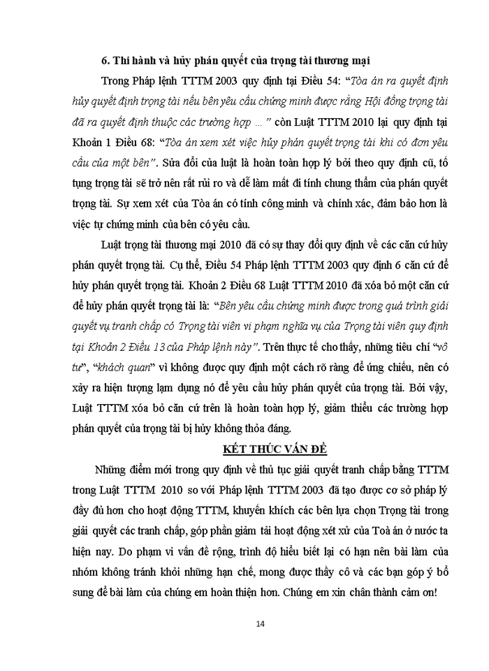 image for page Phân tích những điểm mới trong quy định về thủ tục giải quyết tranh chấp bằng trọng tài thương mại theo Luật Trọng tài thương mại 2010