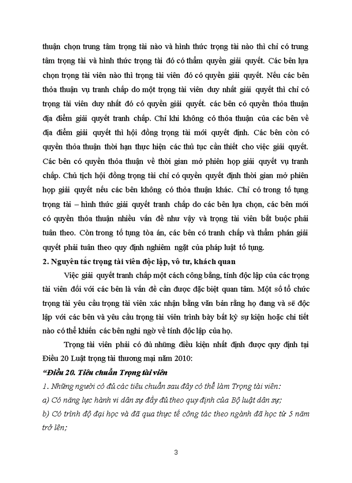 image for page Phân tích các nguyên tắc giải quyết tranh chấp thương mại bằng trọng tài thương mại. So sánh với các nguyên tắc tố tụng Tòa án