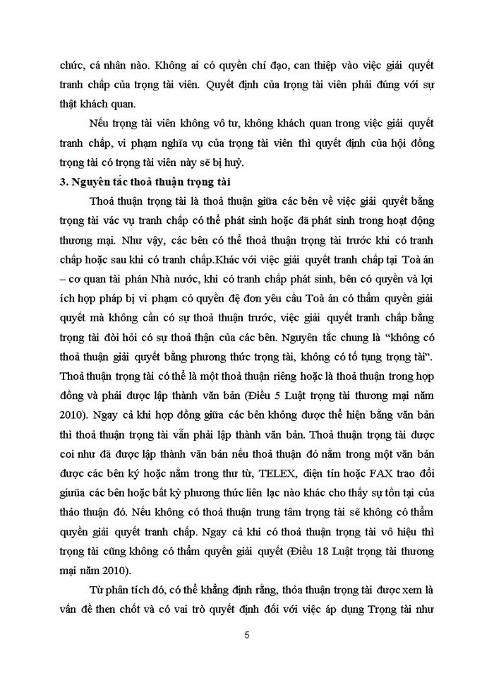 image for page Phân tích các nguyên tắc giải quyết tranh chấp thương mại bằng trọng tài thương mại. So sánh với các nguyên tắc tố tụng Tòa án