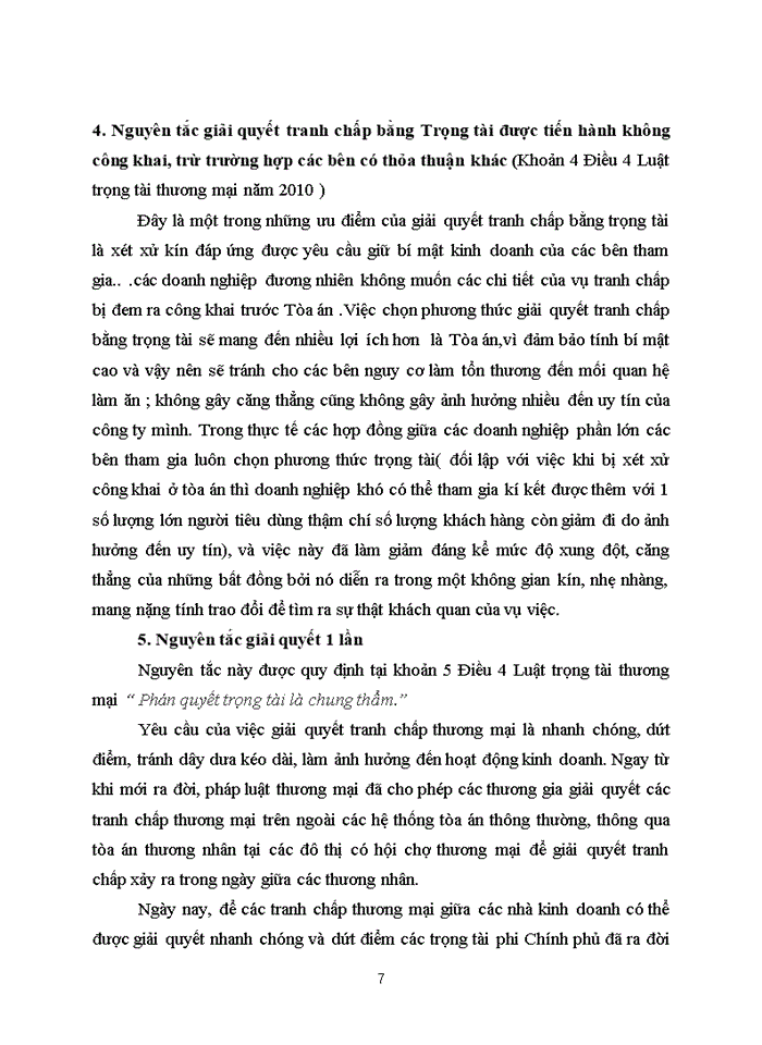 image for page Phân tích các nguyên tắc giải quyết tranh chấp thương mại bằng trọng tài thương mại. So sánh với các nguyên tắc tố tụng Tòa án