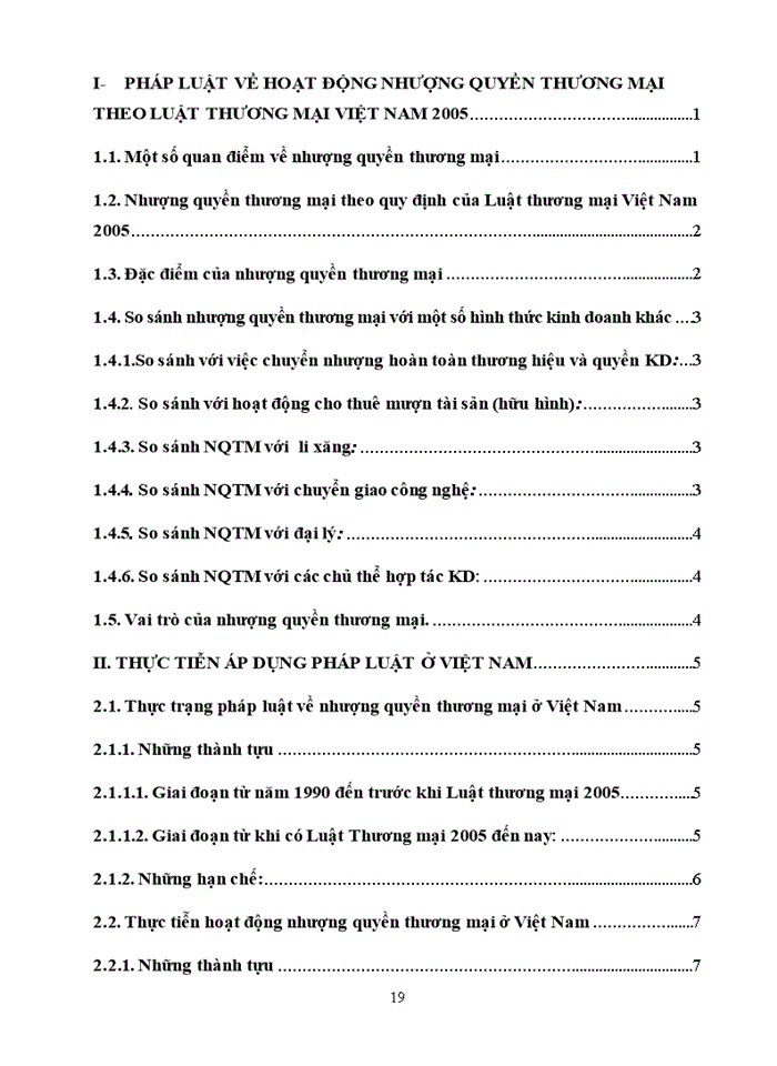 image for page Pháp luật về hoạt động nhượng quyền thương mại theo Luật thương mại 2005. Thực trạng và giải pháp hoàn thiện