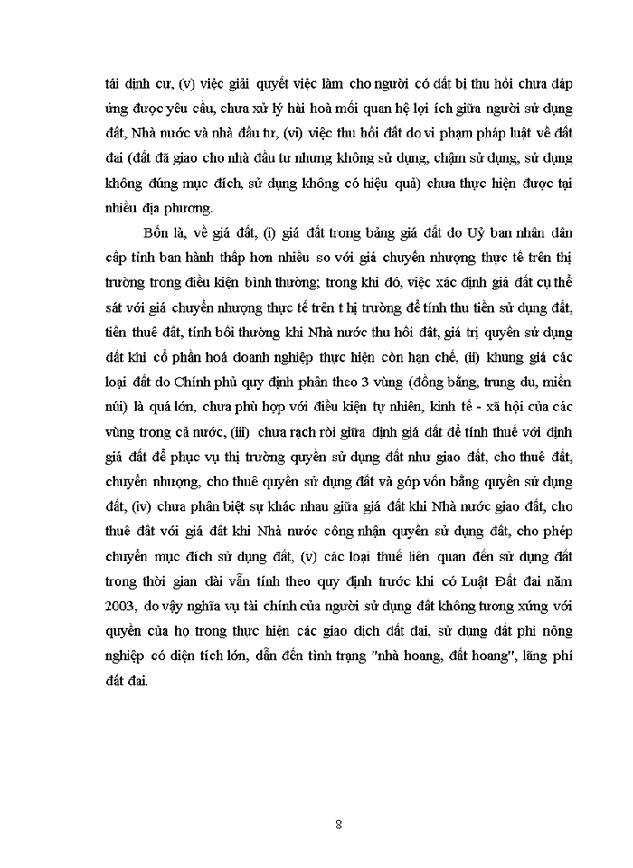 image for page Những đóng góp của luật đất đai 2003 và một số tồn tại hạn chế