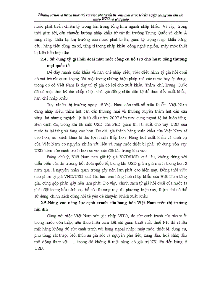 image for page Những cơ hội và thách thức đối với việc phát triển lĩnh vực đầu tư nước ngoài tại Việt Nam sau khi gia nhập tổ chức thương mại thế giới (WTO) và giải pháp