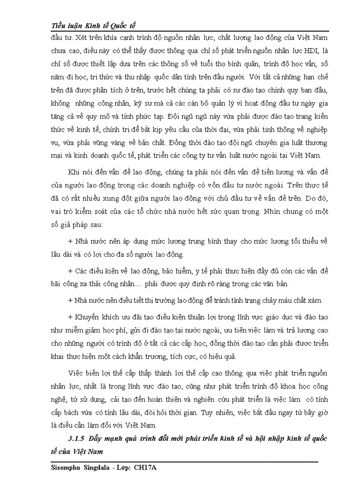 image for page Những cơ hội và thách thức đối với việc phát triển lĩnh vực đầu tư nước ngoài tại Việt Nam sau khi gia nhập tổ chức thương mại thế giới (WTO) và giải pháp