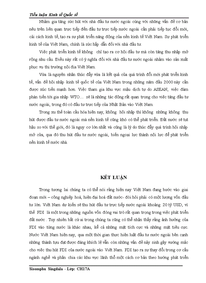image for page Những cơ hội và thách thức đối với việc phát triển lĩnh vực đầu tư nước ngoài tại Việt Nam sau khi gia nhập tổ chức thương mại thế giới (WTO) và giải pháp
