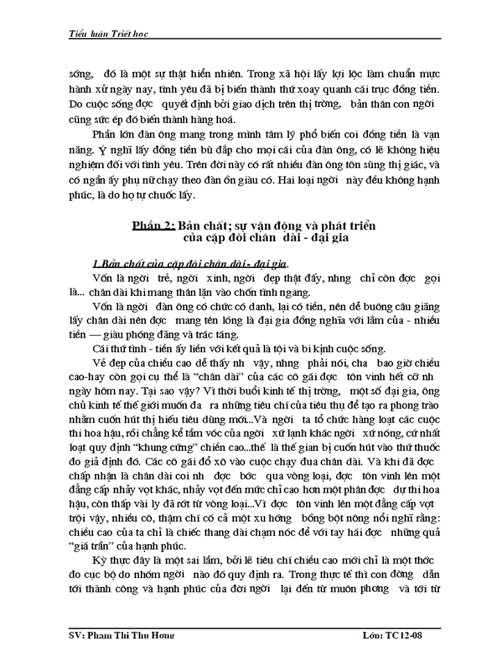 image for page Vận dụng 2 cặp phạm trù tất nhiên-ngẫu nhiên và nguyên nhân-hệ quả để phân tích hiện tượng “cặp đôi chân dài-đại gia”