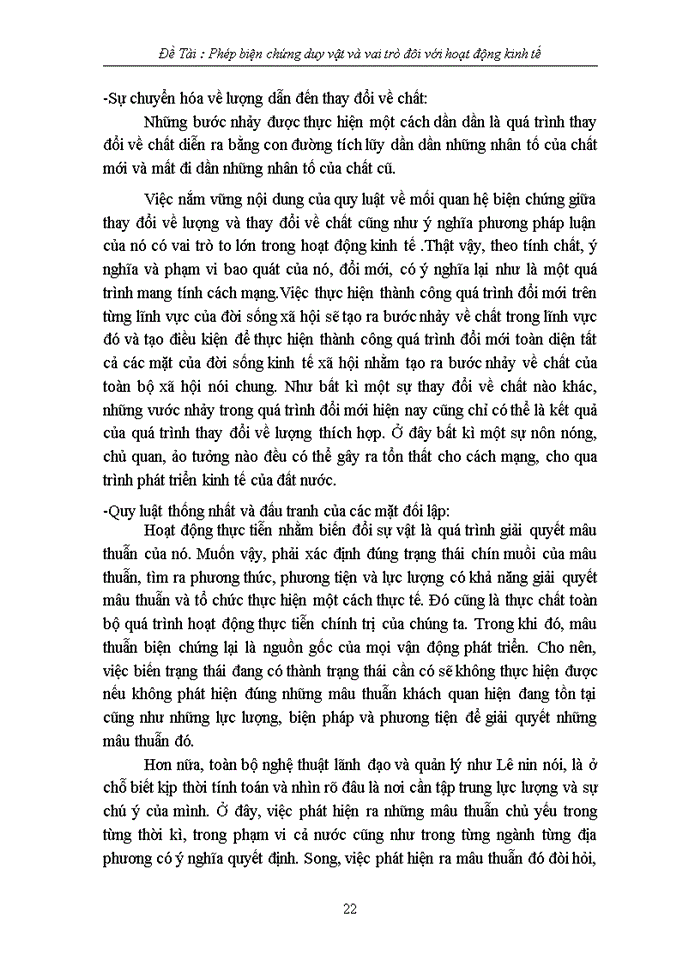 image for page Phép biện chứng duy vật và vai trò đôi với hoạt động kinh tế