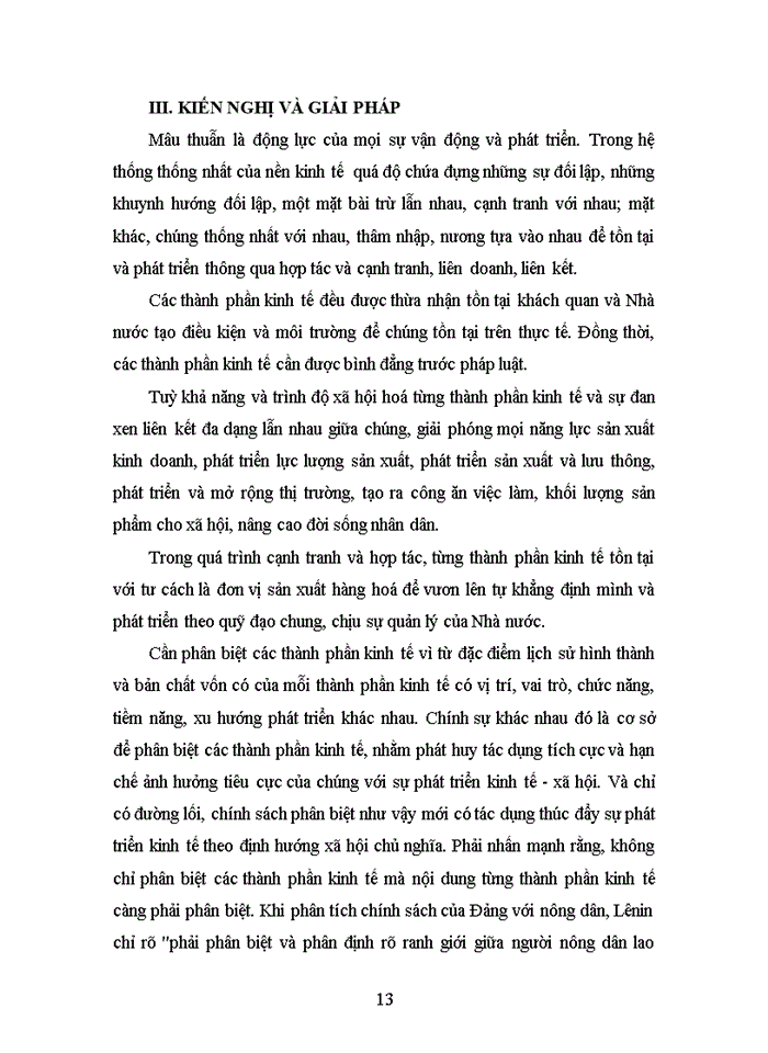 image for page Sự thống nhất giữa các mặt đối lập của các thành phần kinh tế Việt Nam