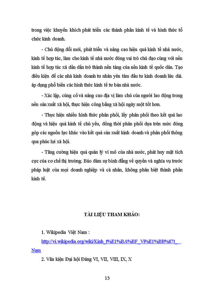 image for page Sự thống nhất giữa các mặt đối lập của các thành phần kinh tế Việt Nam