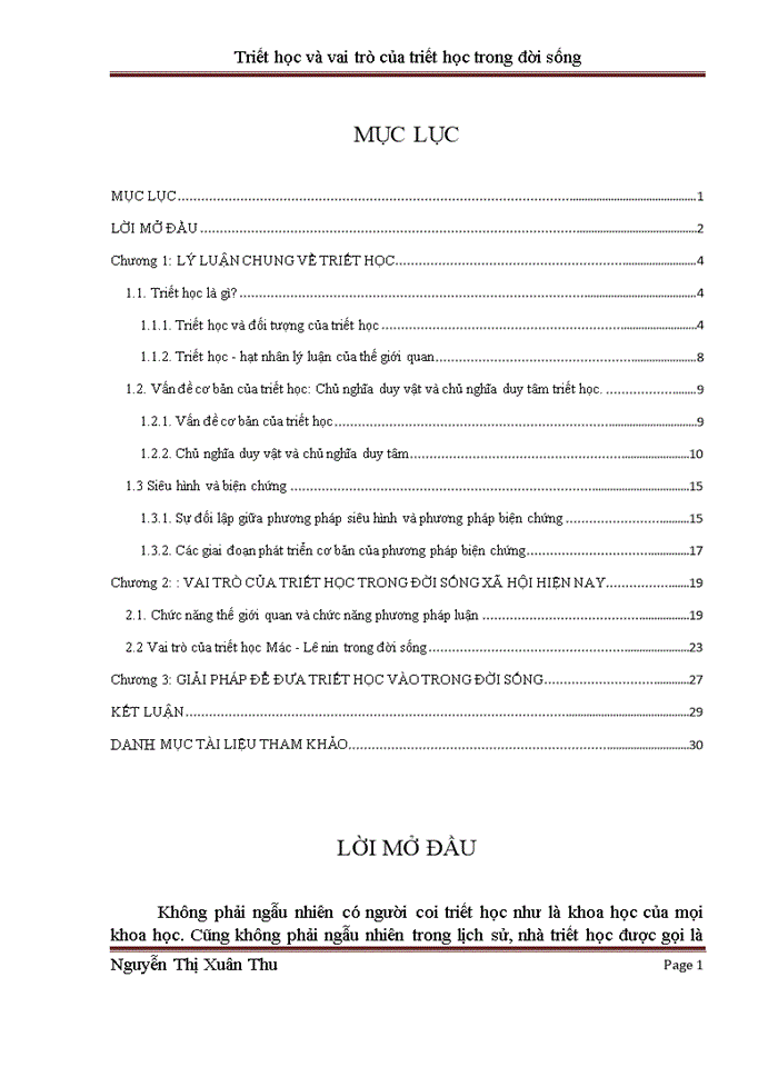 image for page Triết học và vai trò của triết học trong đời sống