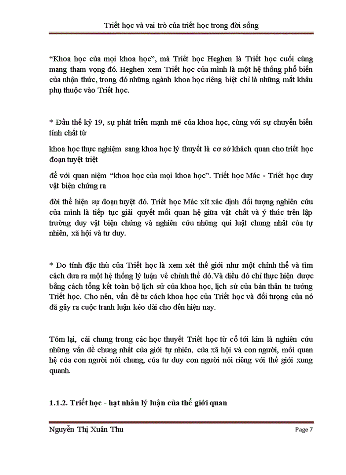 image for page Triết học và vai trò của triết học trong đời sống