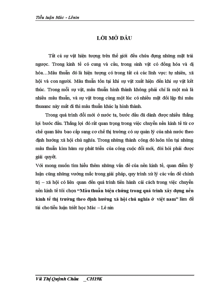 image for page Mâu thuẫn biện chứng trong quá trình xây dựng nền kinh tế thị trường theo định hướng xã hội chủ nghĩa ở  việt nam