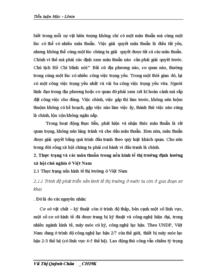 image for page Mâu thuẫn biện chứng trong quá trình xây dựng nền kinh tế thị trường theo định hướng xã hội chủ nghĩa ở  việt nam