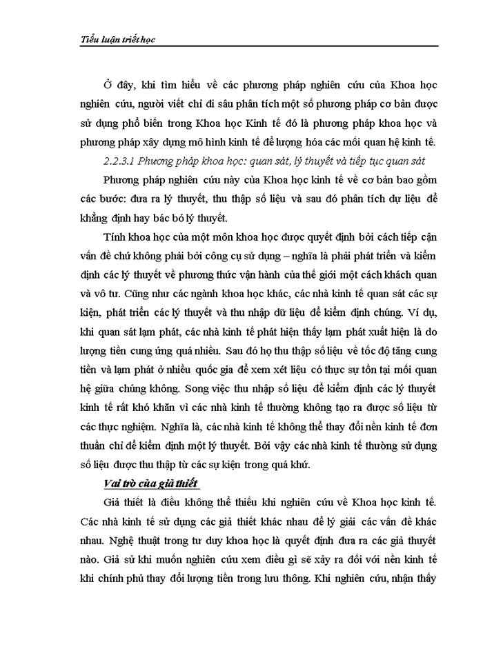 image for page Triết học trong Khoa học Kinh tế