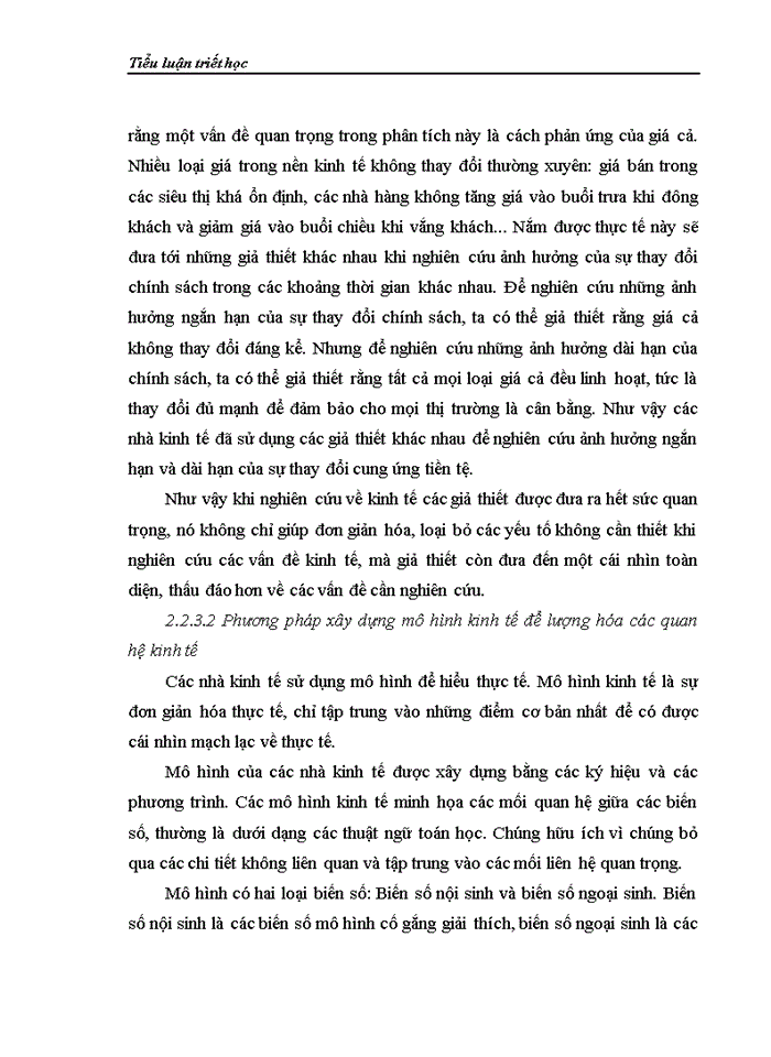 image for page Triết học trong Khoa học Kinh tế