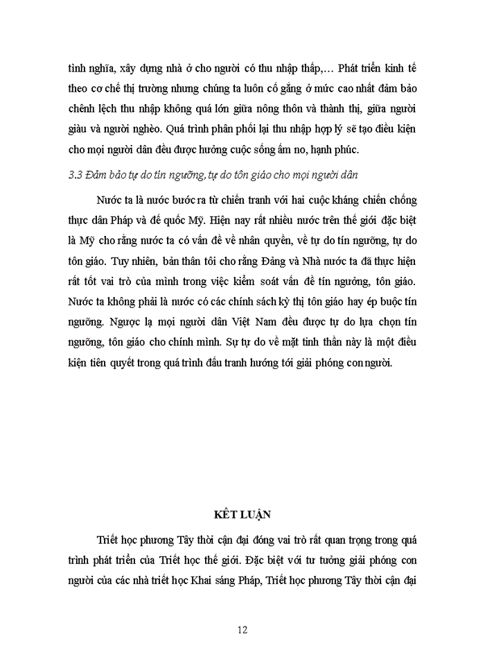image for page quan điểm của các nhà triết học Phương Tây thời cận đại về giải phóng con người