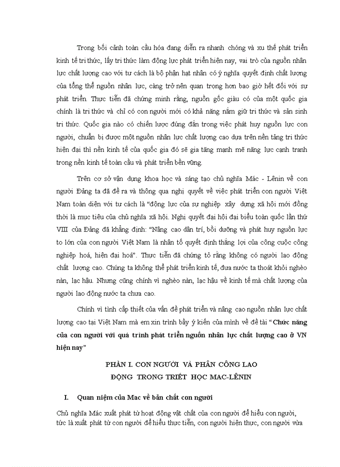 image for page Chức năng của con người trong phát triển nguồn nhân lực chất lượng cao của việt nam hiện nay