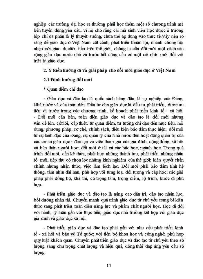 image for page Vận dụng quan điểm toàn diện trong quá trình đổi mới giáo dục ở Việt Nam hiện nay