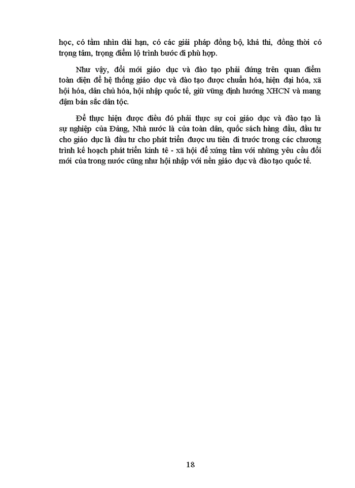 image for page Vận dụng quan điểm toàn diện trong quá trình đổi mới giáo dục ở Việt Nam hiện nay